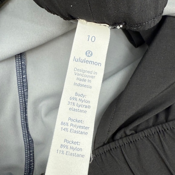 Lululemon Pants Women 10 Blue 7/8Length Pull On Elastic Drawstring Waist Stretch - Picture 6 of 12